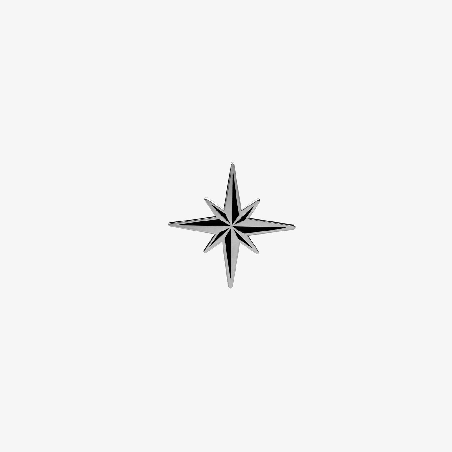 Prestige Compass Pin — premium compass star accessory for hats, jackets, and bags
