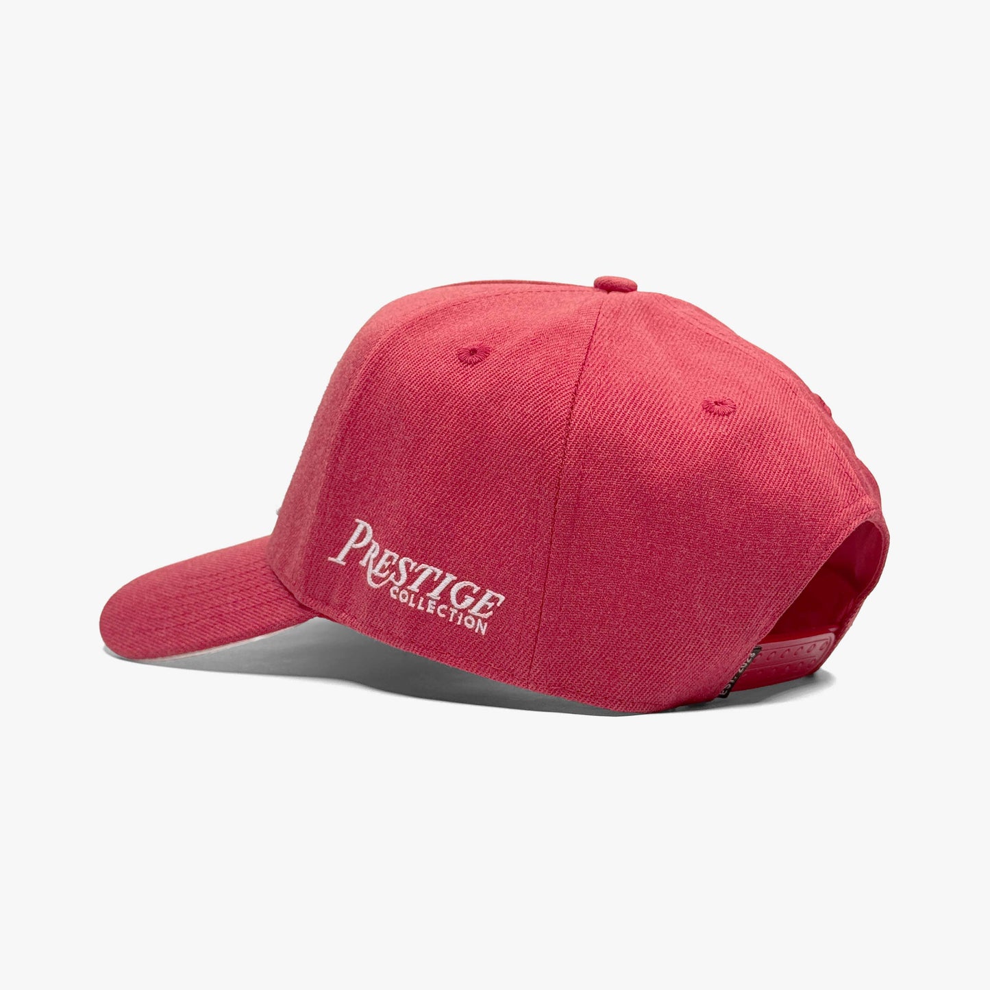 Arkansas Cardinal Red 5-Panel Snapback Hat – Rear View Showing Prestige Collection Logo