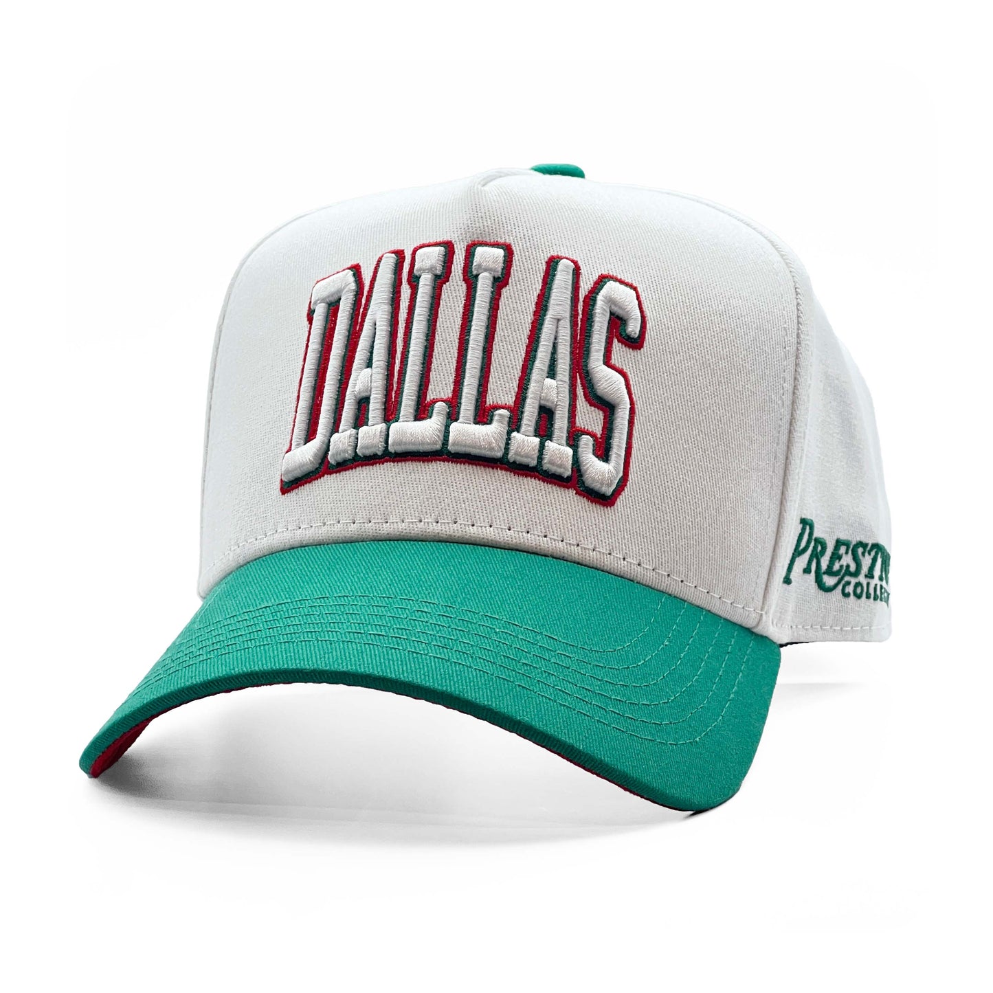 Dallas Cinco de Mayo Limited 5-Panel Snapback Hat – Left Angle View with Embroidery and Colorway