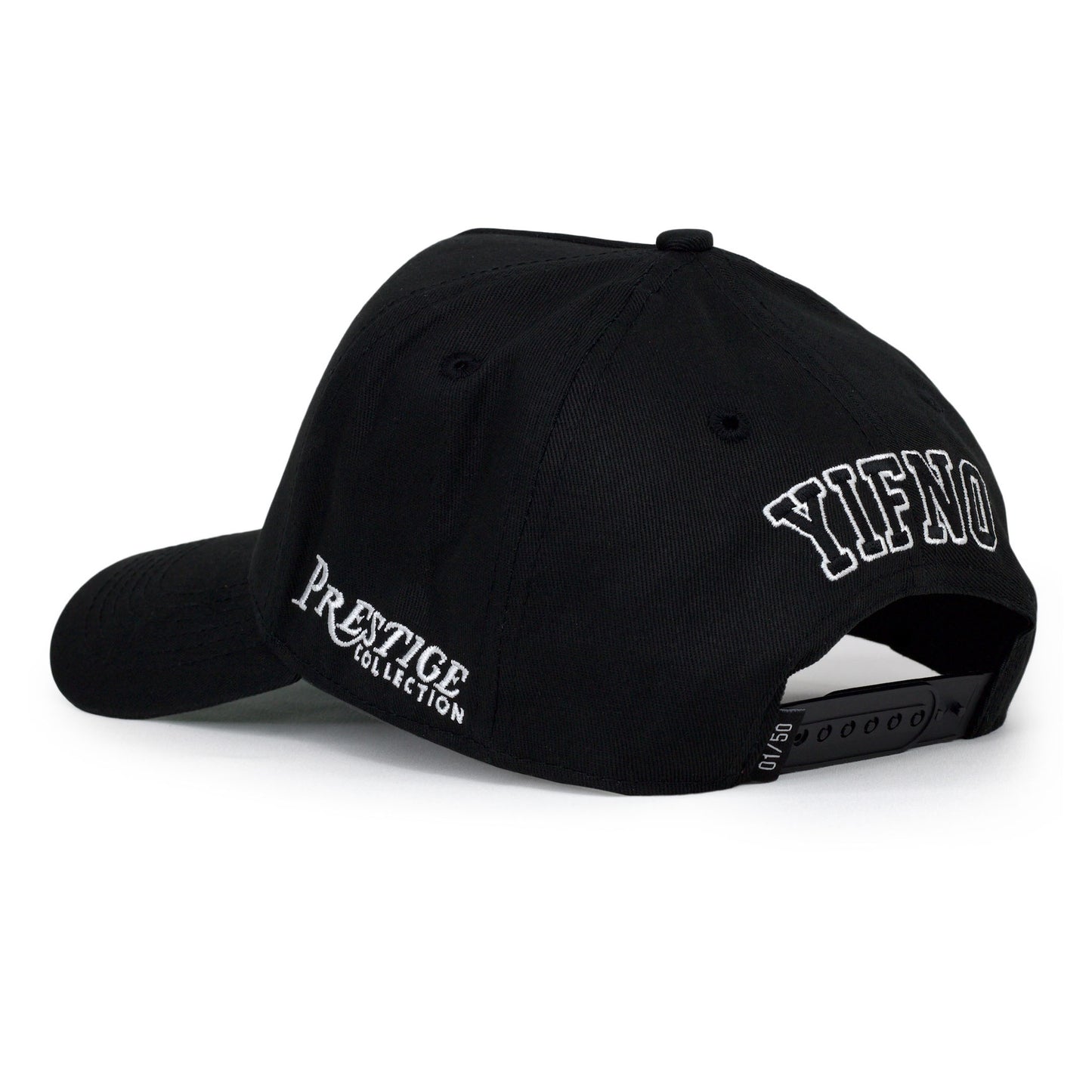 Florida Black YIFNO Limited 5-Panel Cotton Snapback Hat – Back View Showing YO FNO Collaboration Embroidery