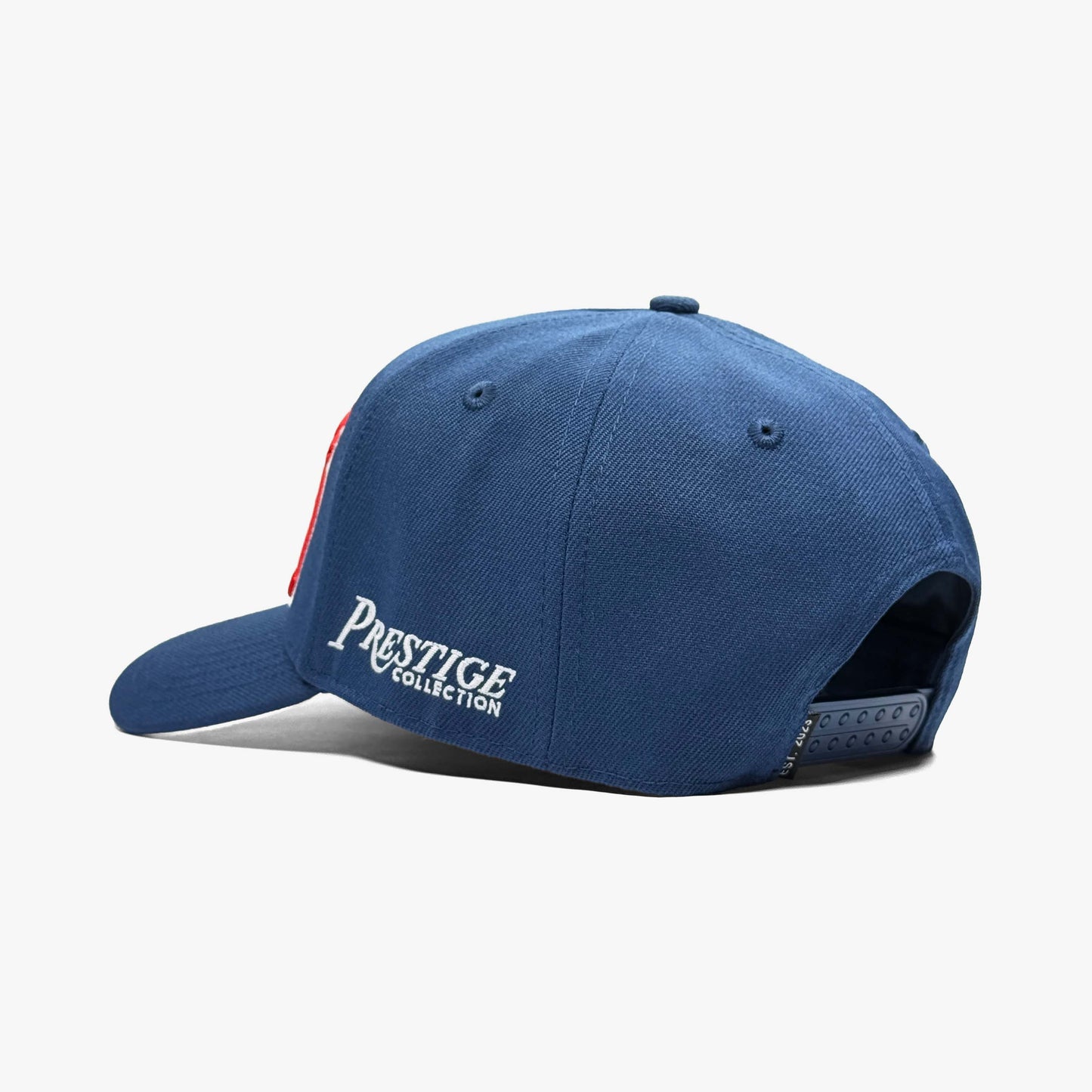 Mississippi Rebel 5-Panel Snapback Hat – Rear View Showing Prestige Collection Logo