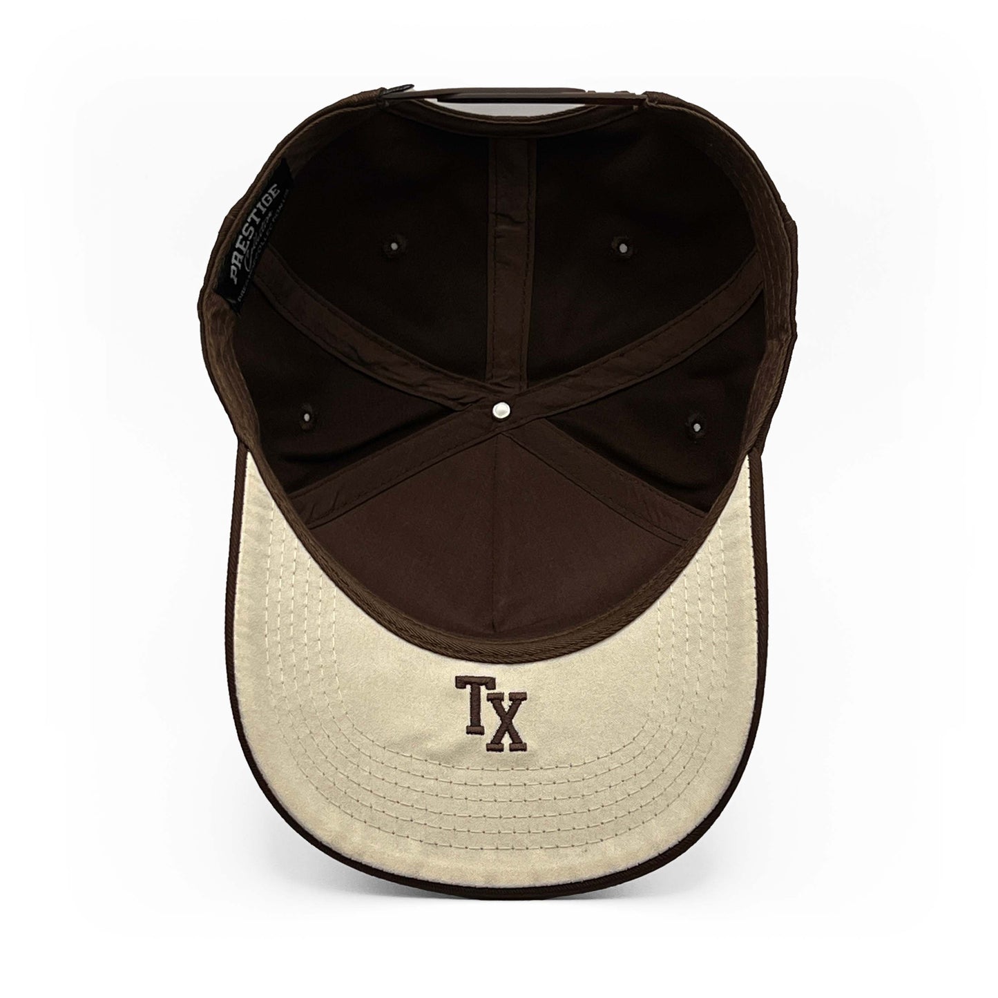 Texas Brown Limited 5-Panel Cotton Snapback Hat – Inside View