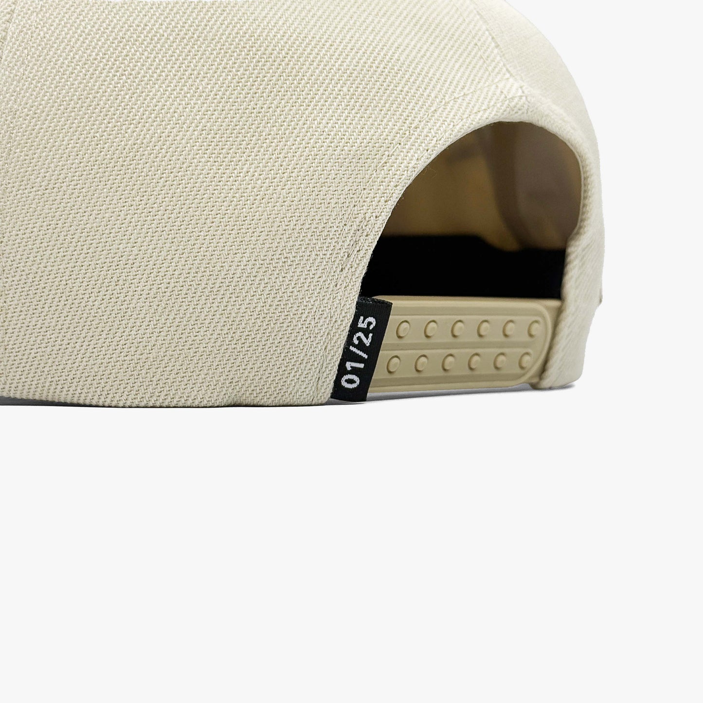 Texas Valentine’s Cream Snapback Hat – Low Rear Angle Showing Full Side Embroidery Details