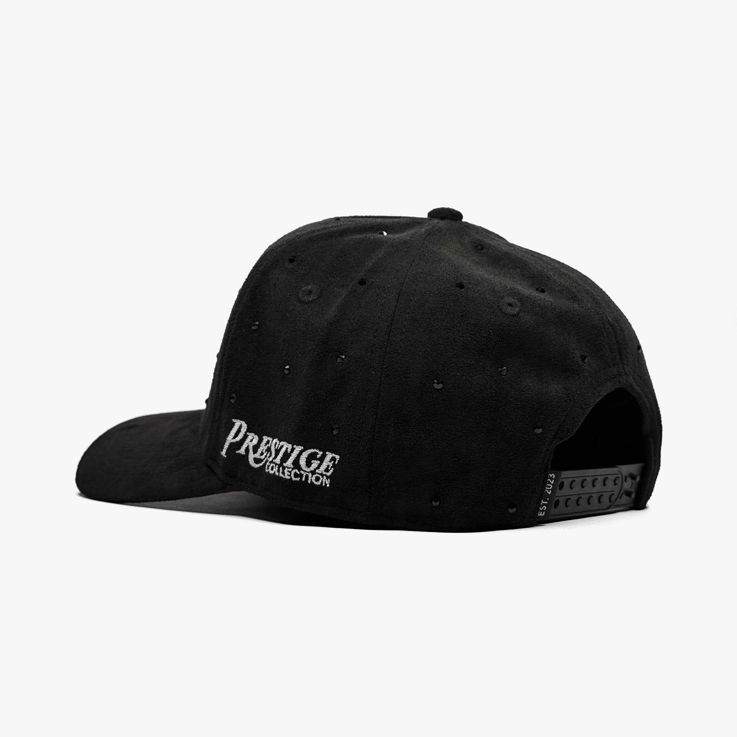 Back angle of TX Starlight Smoke Edition hat featuring double-row snapback closure and side logo