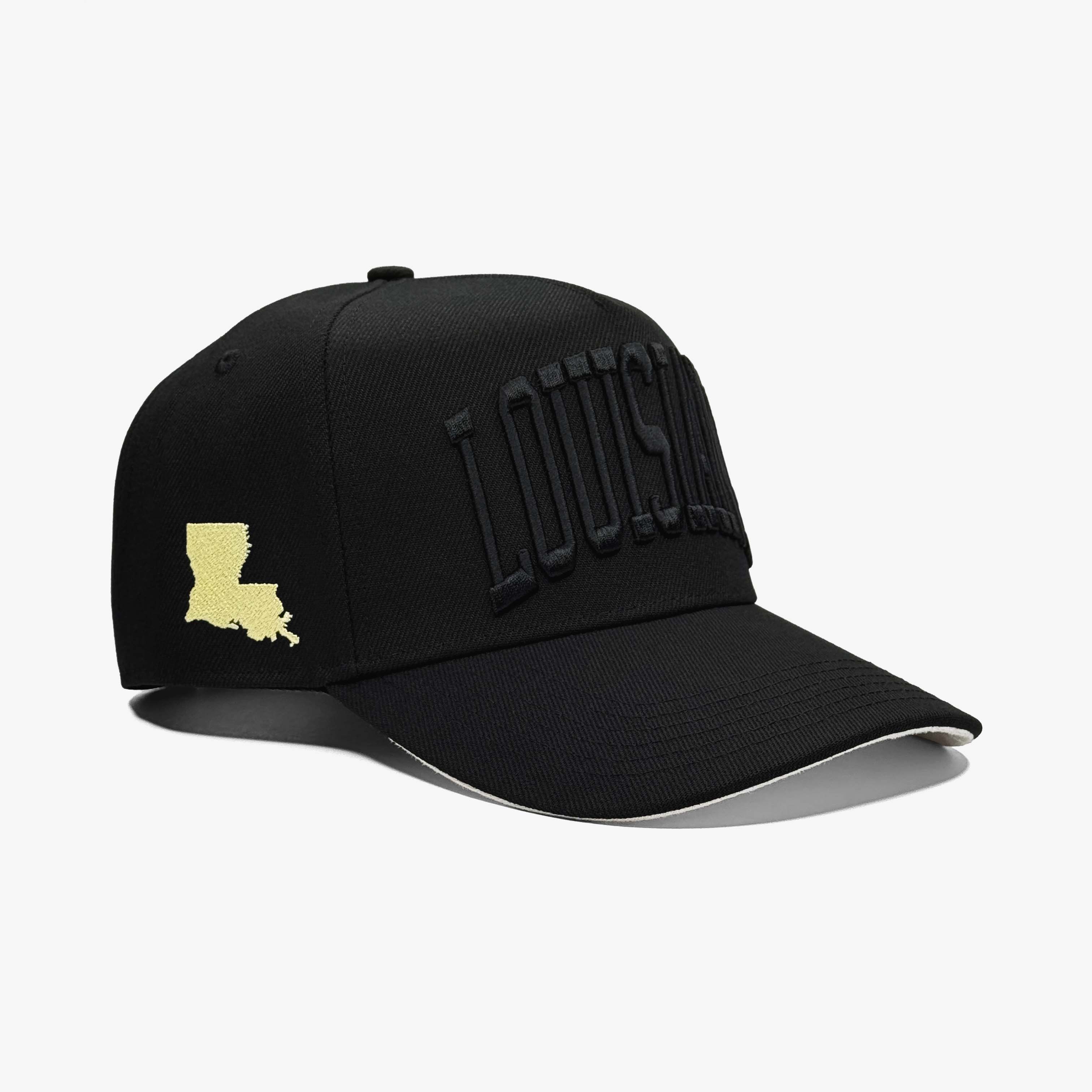 Louisiana Black & Gold 5-Panel Snapback Hat | Prestige Collection