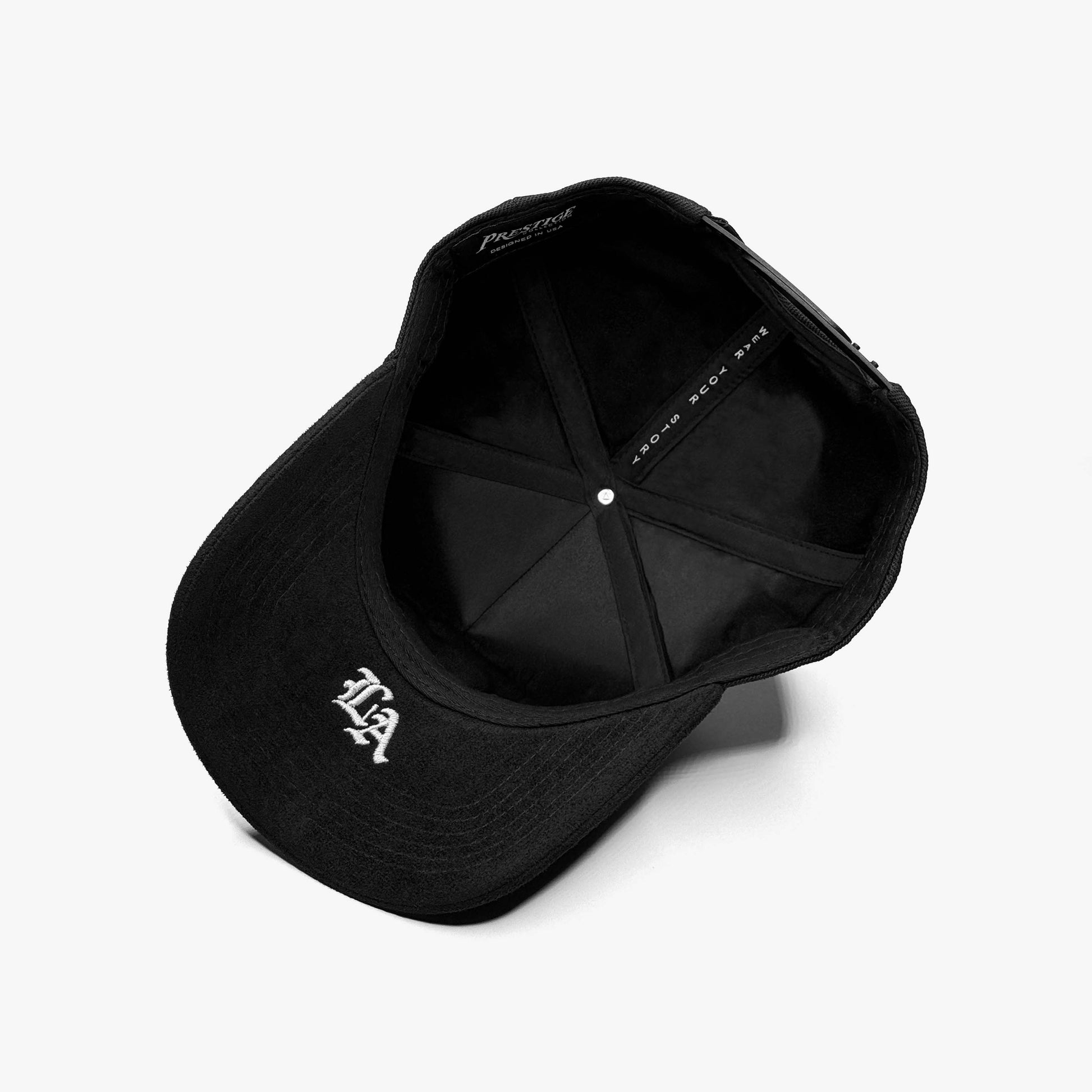 Louisiana Crystals Midnight Edition Snapback – Under Brim with LA Abbreviation Embroidery