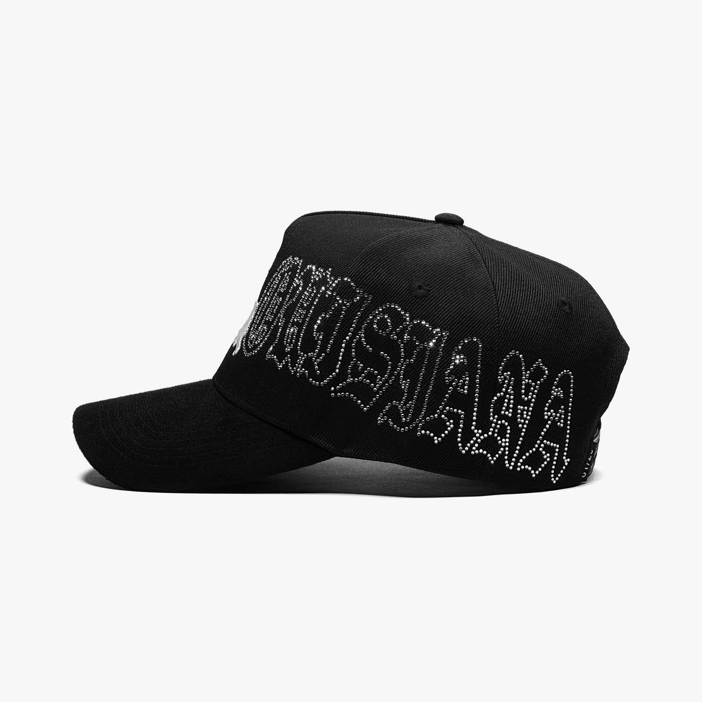 Louisiana Crystals Moonlight Edition Snapback – Left Side Highlighting Crystal Accents