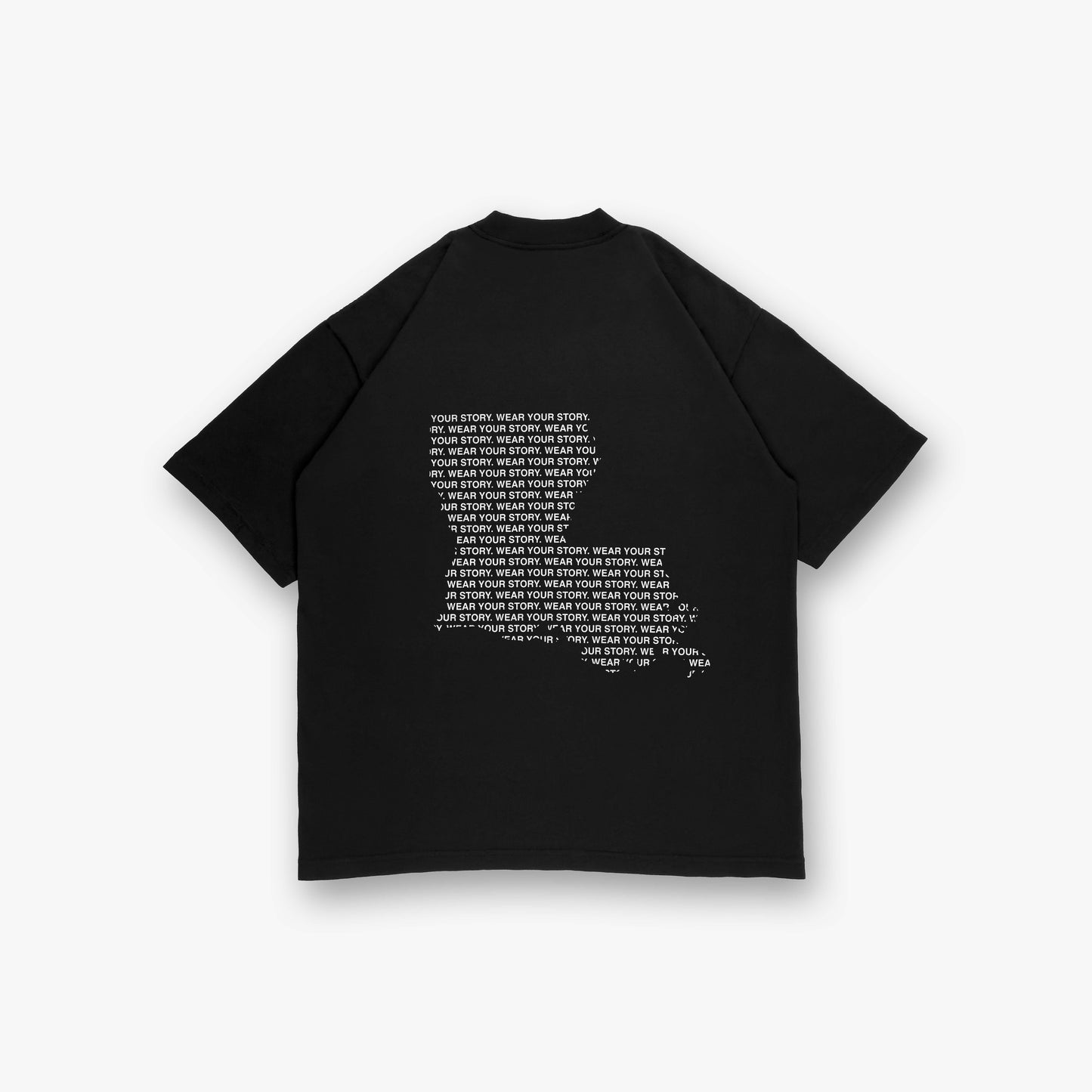 Louisiana Reflection Tee – Black Edition Back View Showing State Outline Design