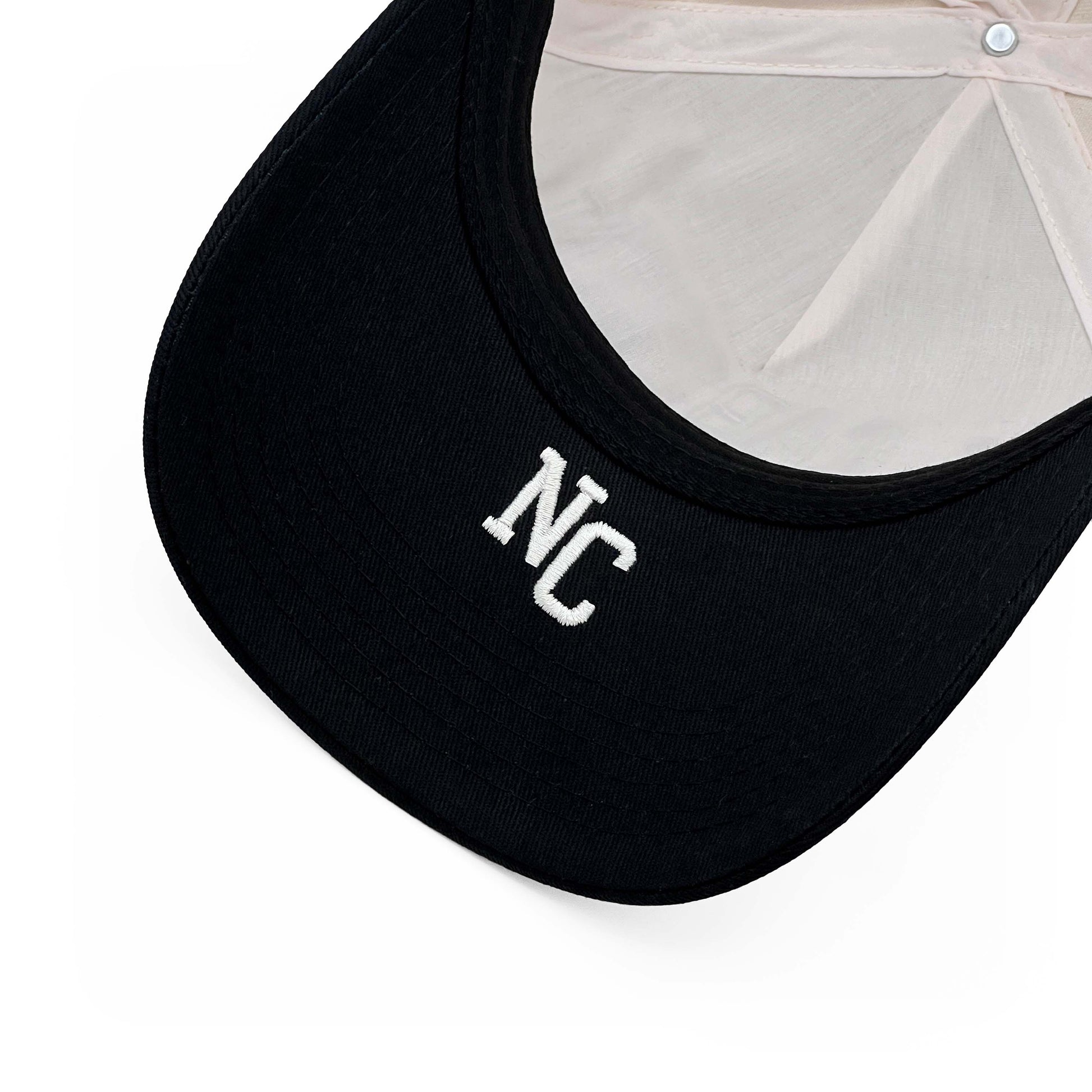 North Carolina Off White 5-Panel Polyester Snapback Hat – Under Brim NC Embroidery