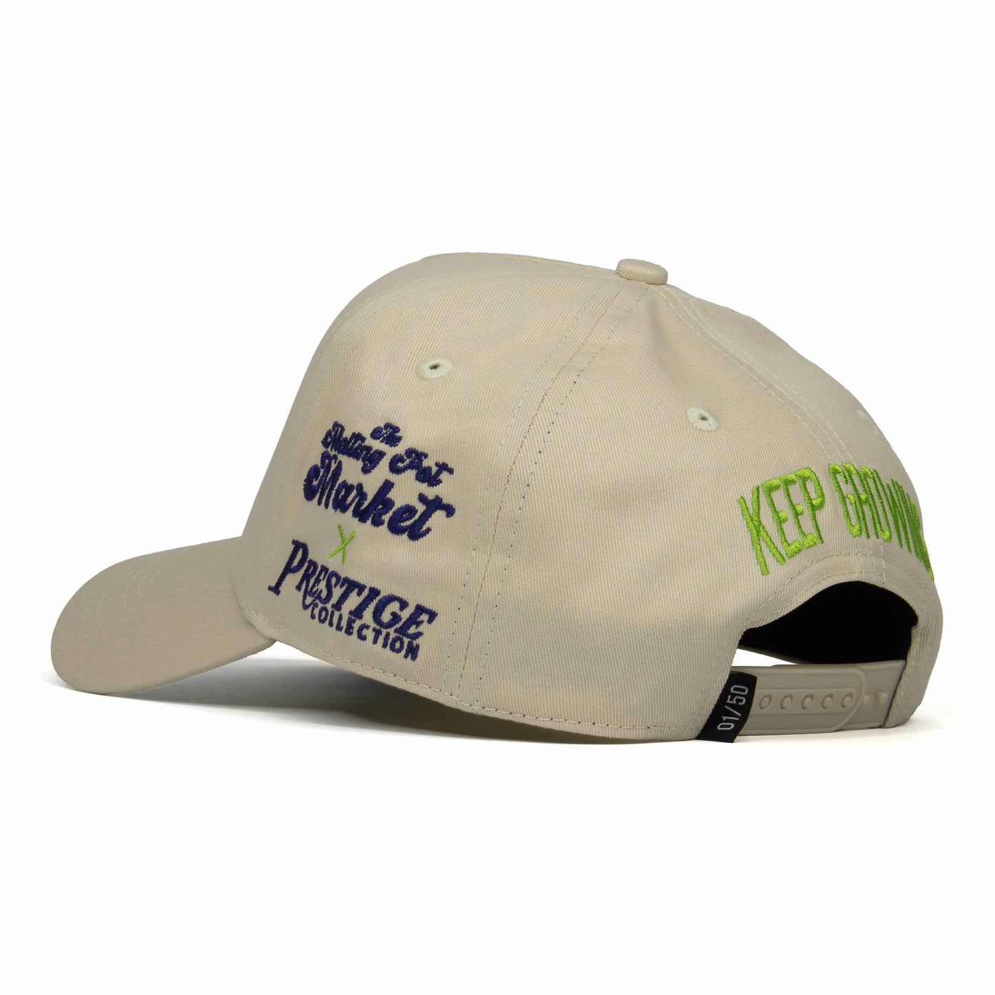 Texas Melting Pot Market Collaboration Snapback – Full View of Left Rear with TX Embroidery