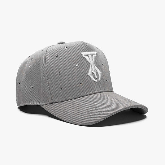 TX Starlight Fog Edition hat angled front view with grey polyester